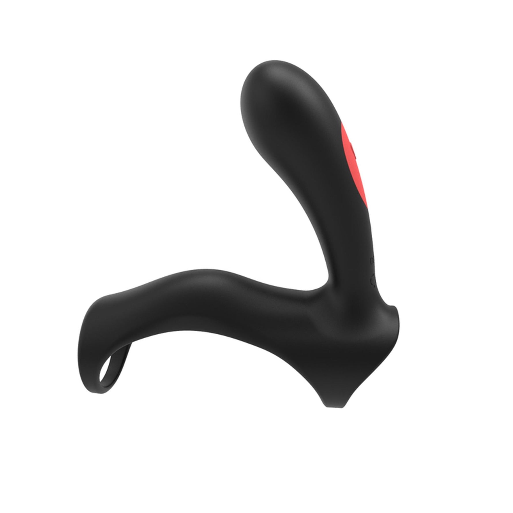 Inel vibrant dublu pentru penis Stamen, negru, cu telecomandă USB
