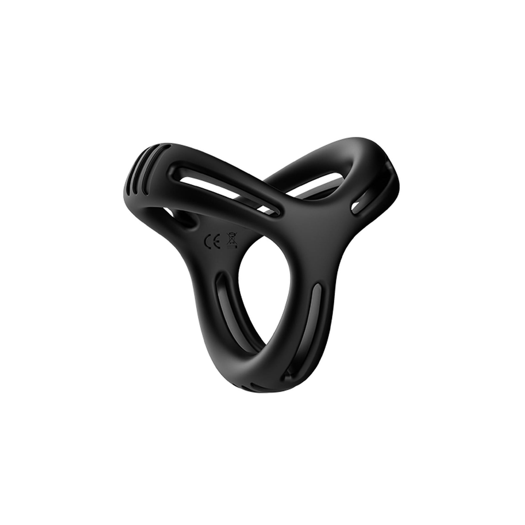 Inel de penis Timer seria B Joy din silicon elastic, negru
