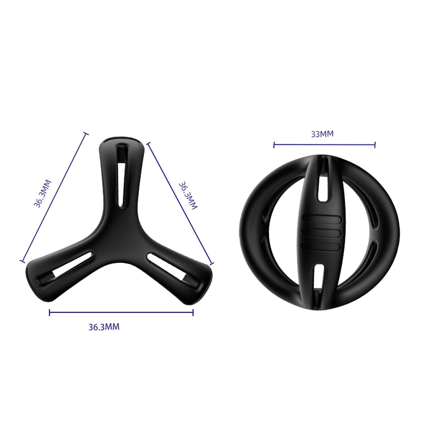 Inel de penis Timer seria B Joy din silicon elastic, negru