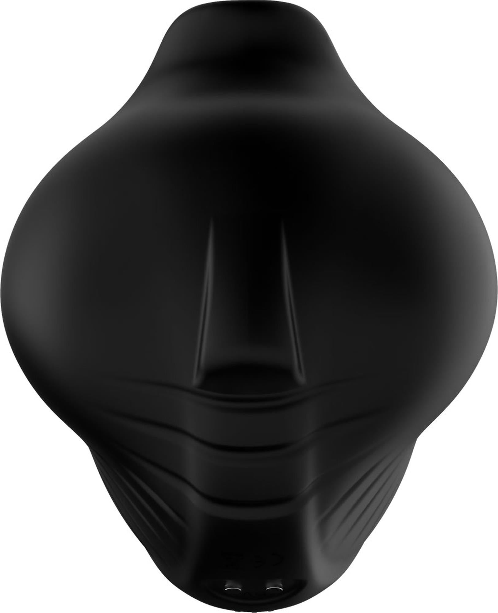 Inel vibrant pentru penis Ranger, USB, negru, cu punct