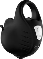 Inel vibrant pentru penis Ranger, USB, negru, cu punct