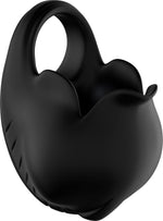 Inel vibrant pentru penis Ranger, USB, negru, cu punct