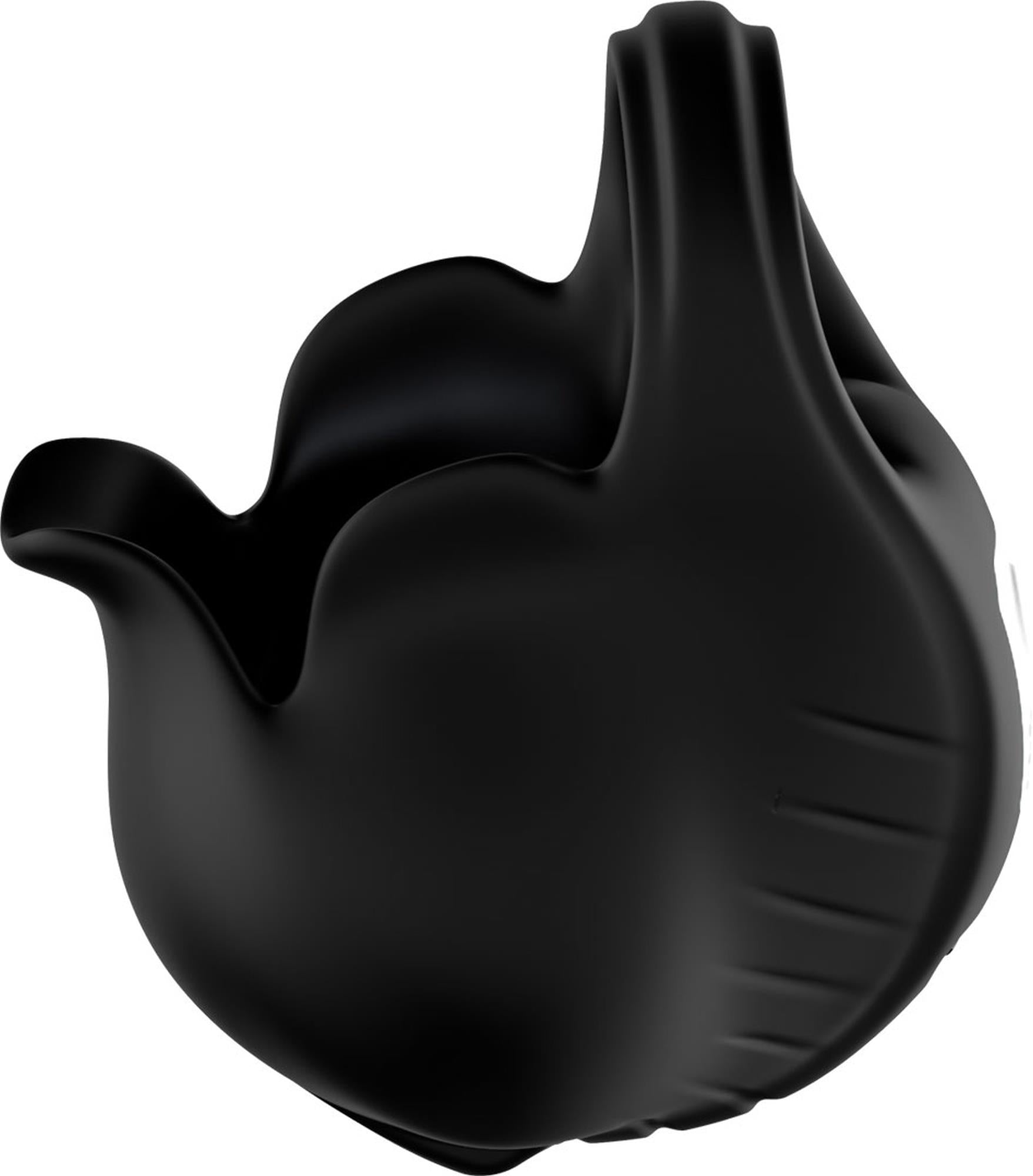 Inel vibrant pentru penis Ranger, USB, negru, cu punct