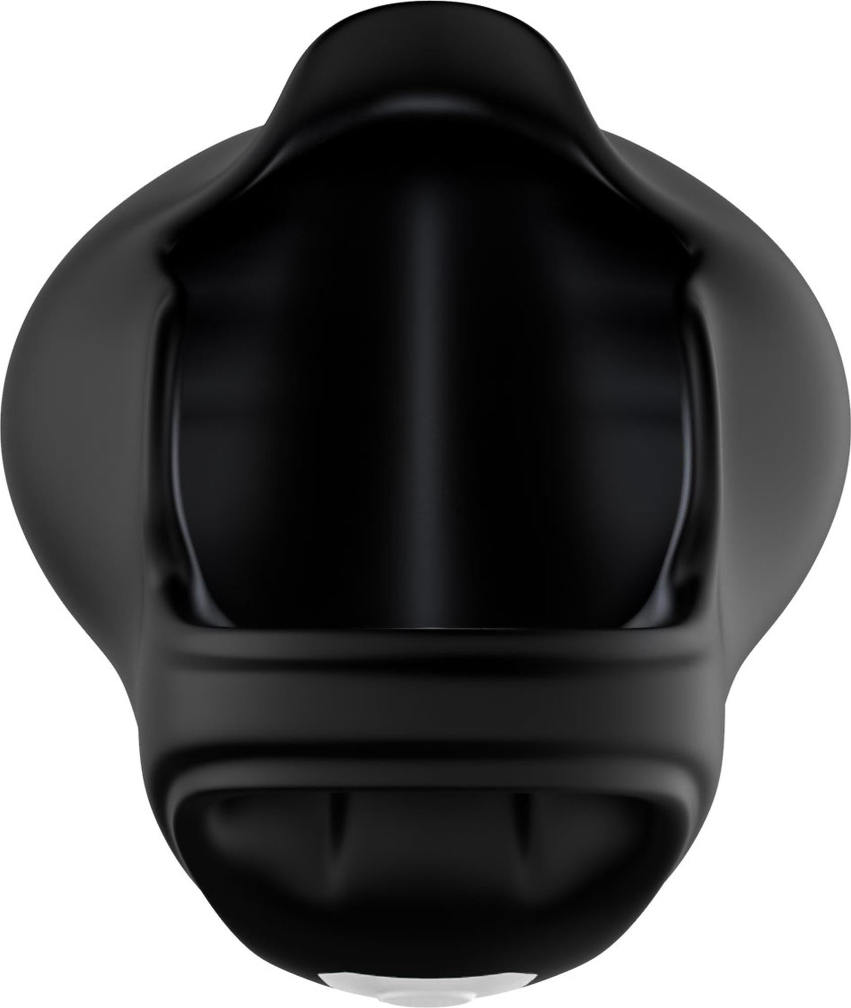Inel vibrant pentru penis Ranger, USB, negru, cu punct
