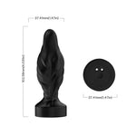Dop anal vibrant Limonster, negru, cu 9 moduri, USB, impermeabil