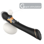 Vibrator Hancock din silicon pentru punctul G, negru, USB, 9 moduri
