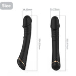 Vibrator Hancock din silicon pentru punctul G, negru, USB, 9 moduri