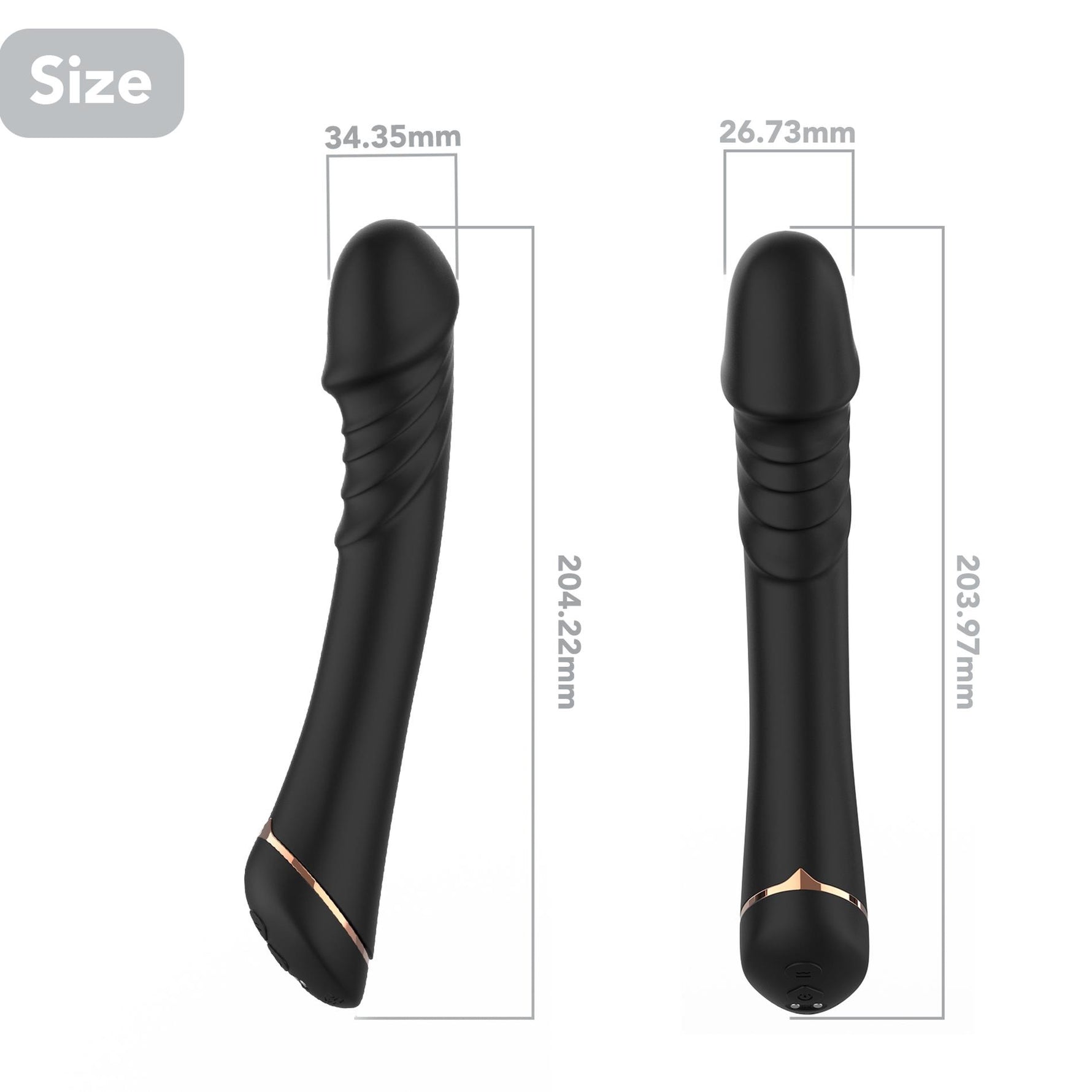 Vibrator Hancock din silicon pentru punctul G, negru, USB, 9 moduri