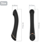 Vibrator Gwand Silicon pentru Punct G, Negru, USB