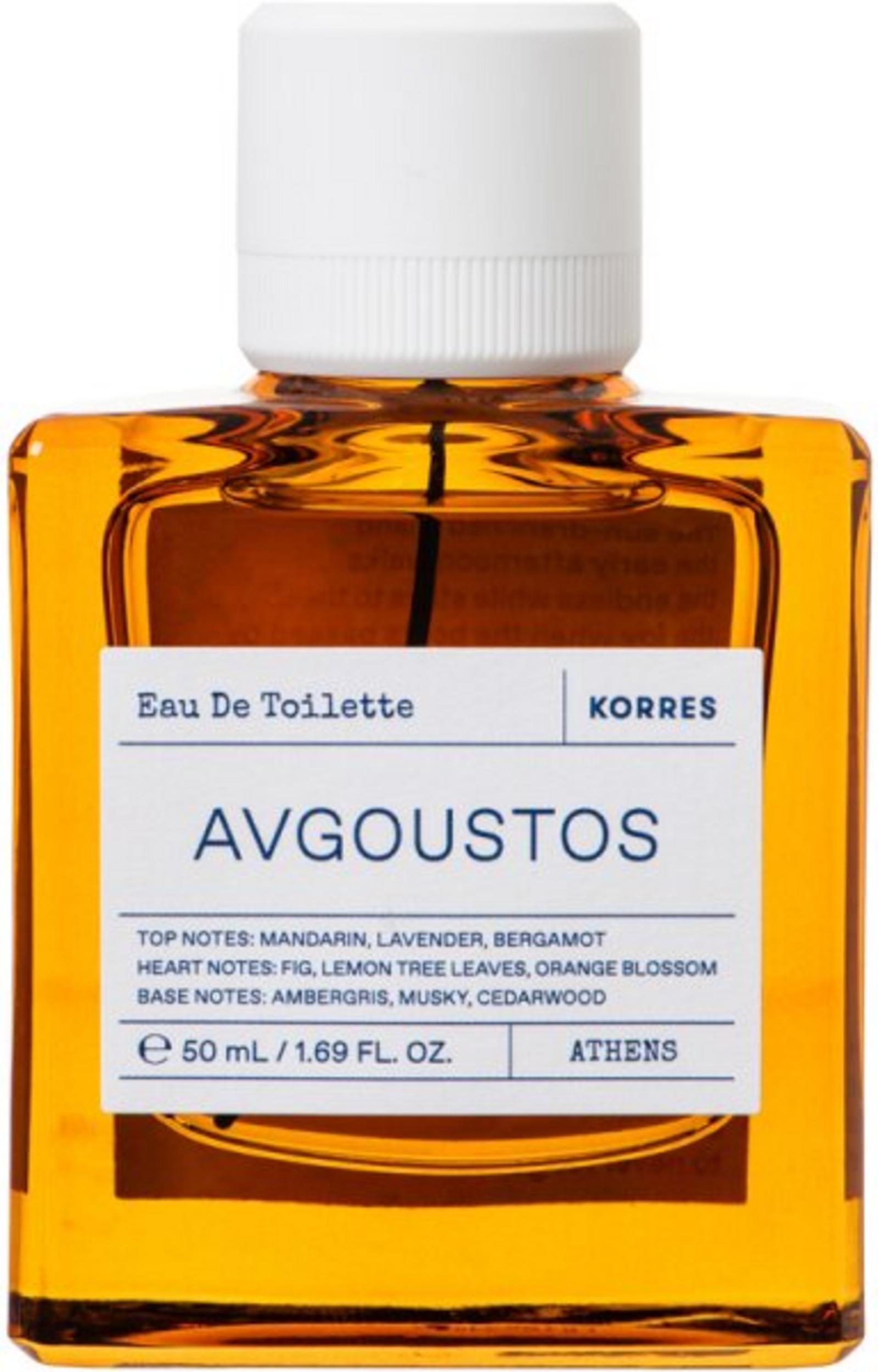 Korres, Avgoustos, Apă de toaletă, Unisex, 50 ml