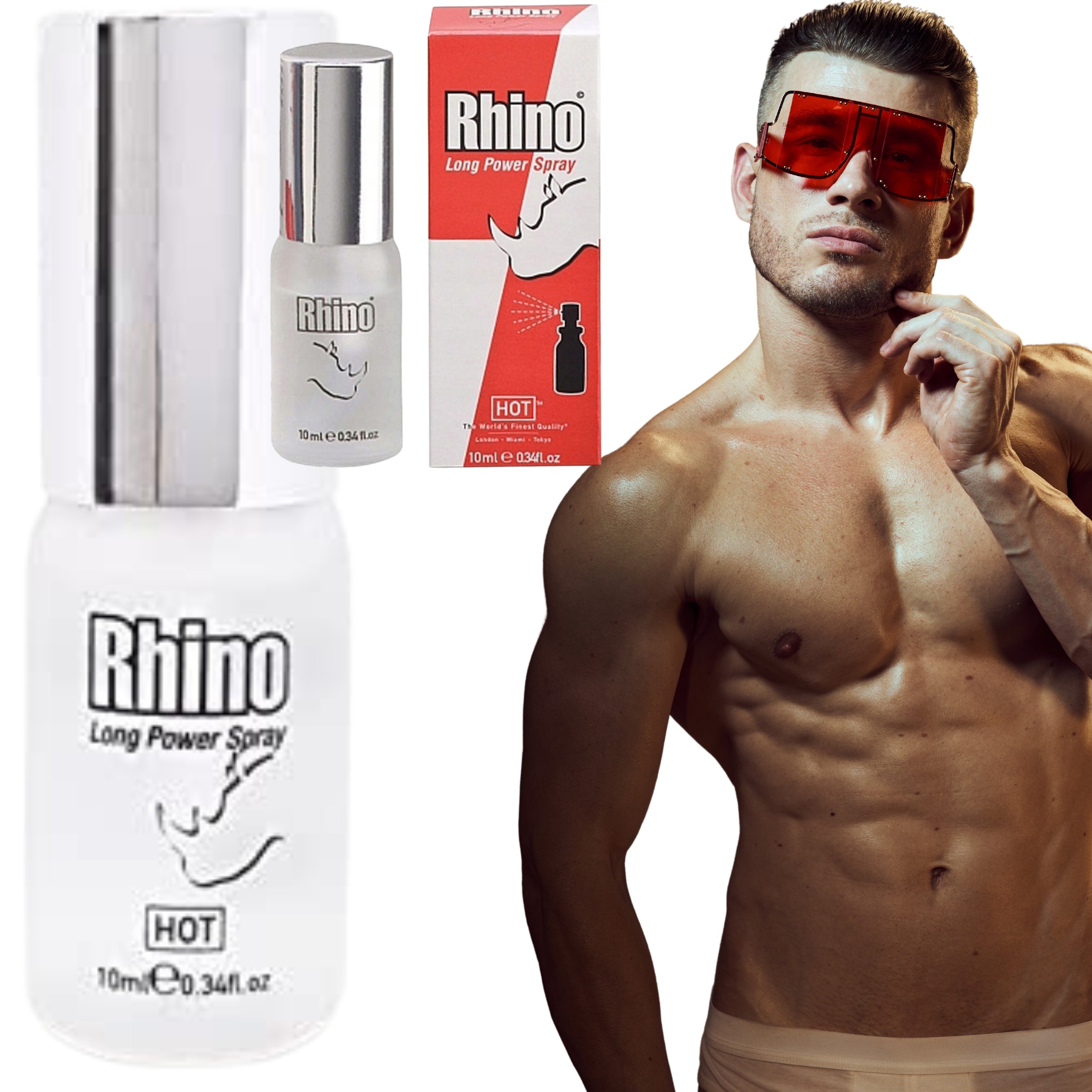 Spray RHINO Long Power pentru întârzierea ejaculării fierbinți