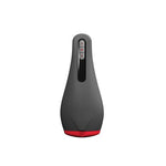 Masturbator Airturn 2 cu vibrații și încălzire USB, negru, 22 cm