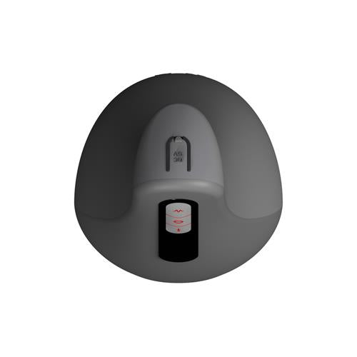 Masturbator Airturn 2 cu vibrații și încălzire USB, negru, 22 cm