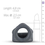 Întinzător de testicule 2 în 1 din silicon lichid, gri
