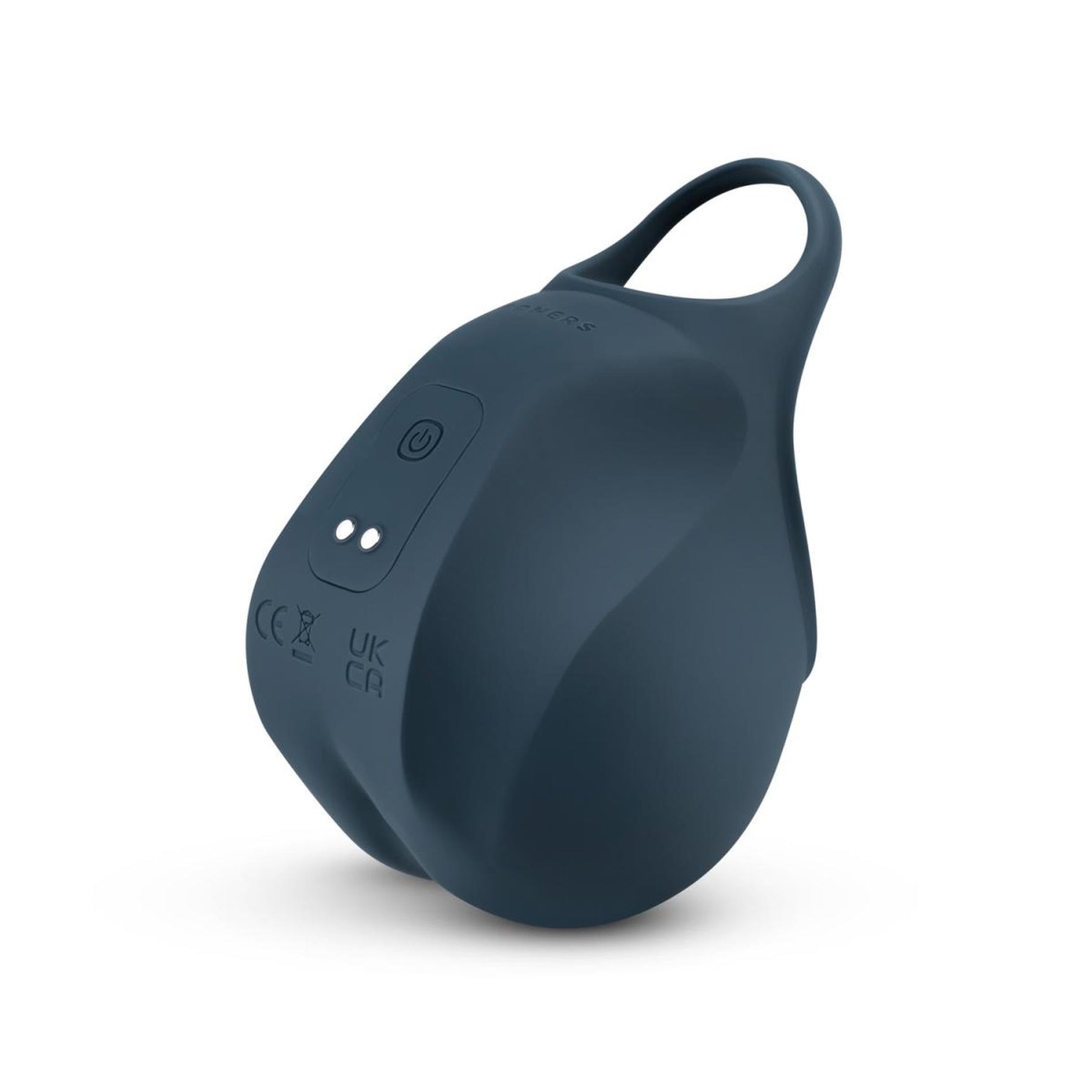 Inel vibrant Boners cu pungă pentru testicule, albastru, USB