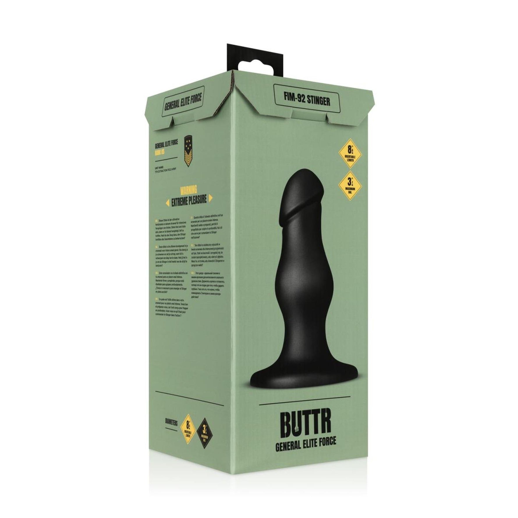 Dildo anal ondulat Buttr Stinger 22 cm