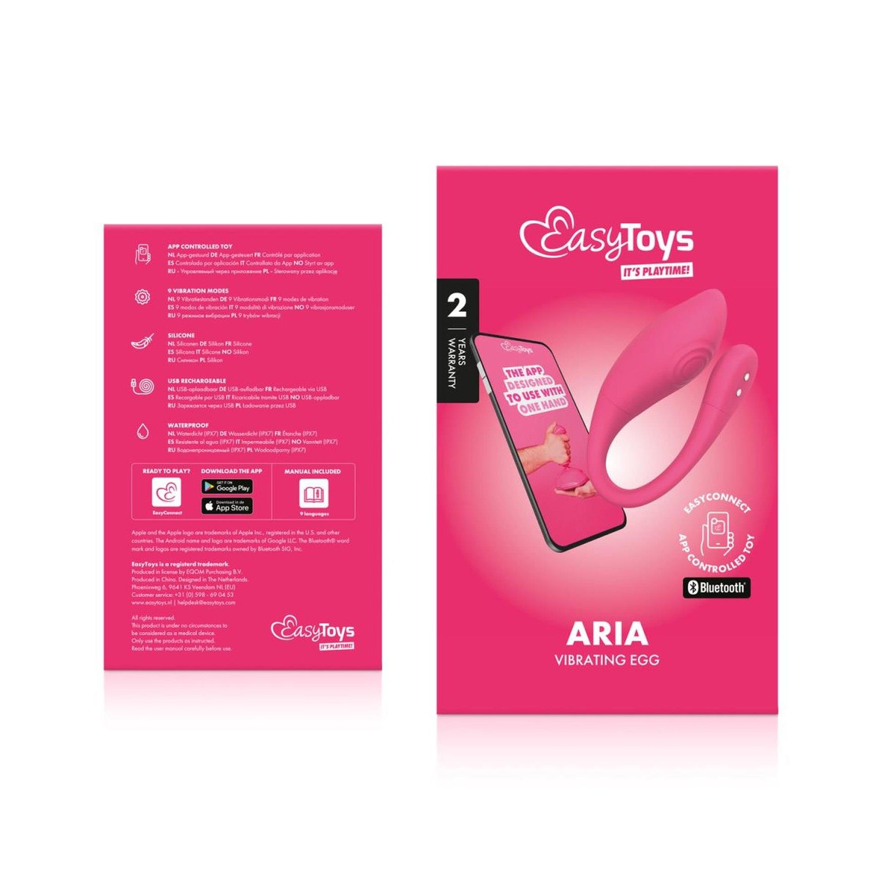 Ou vibrant EasyConnect Aria controlat prin aplicație