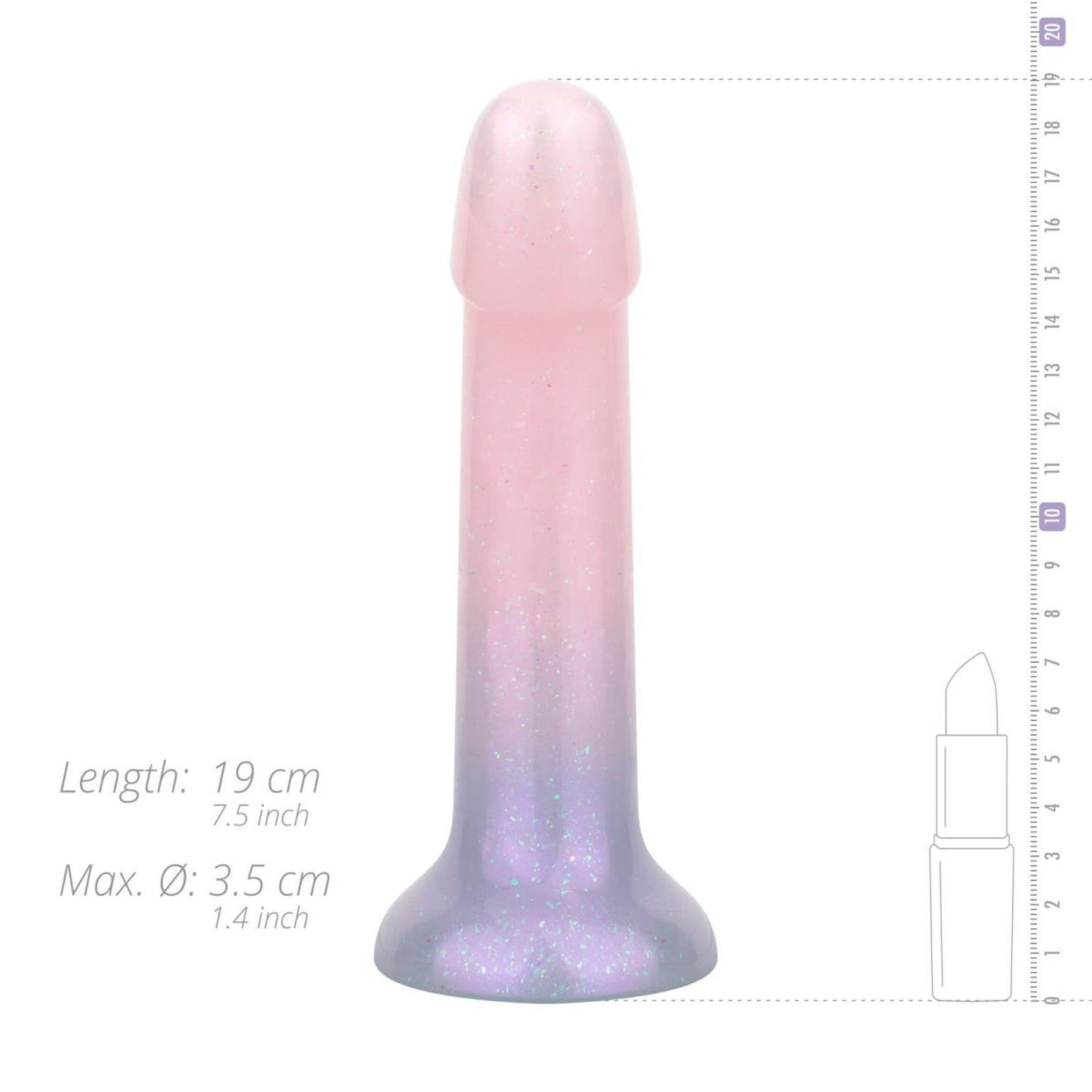 Dildo cu gel EasyToys Ombre Mermaid 17 cm