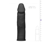 Extensie EasyToys din silicon neagră 18 cm