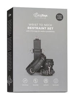 Set ham și cătușe EasyToys din piele sintetică neagră