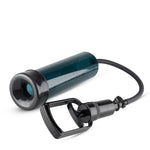 Pompă de penis EasyToys cu mâner, neagră, 28 cm