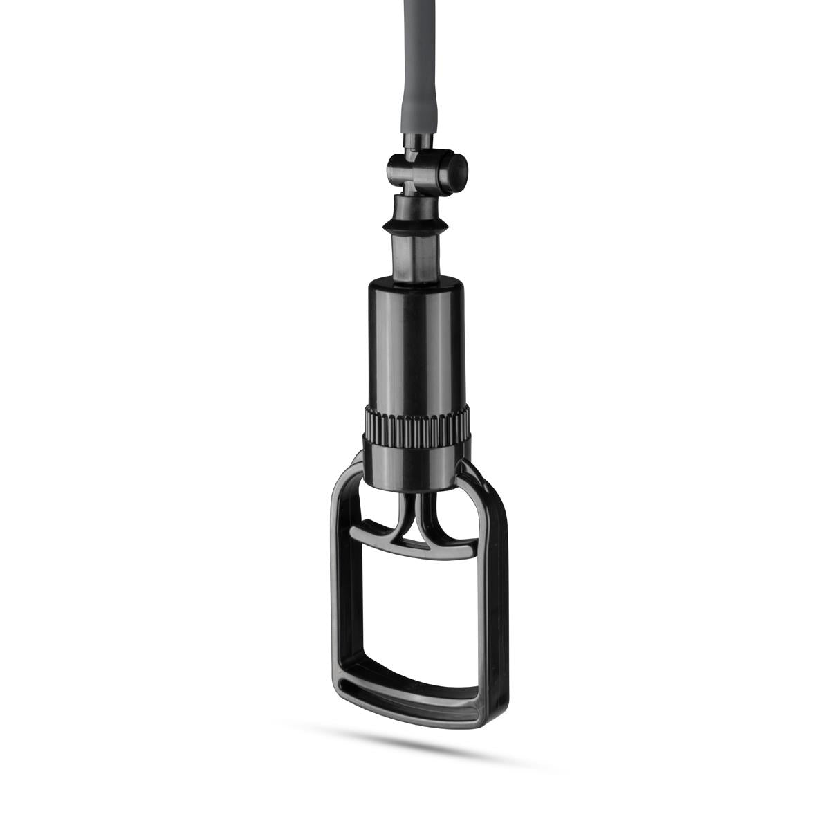 Pompă de penis EasyToys cu mâner, neagră, 28 cm