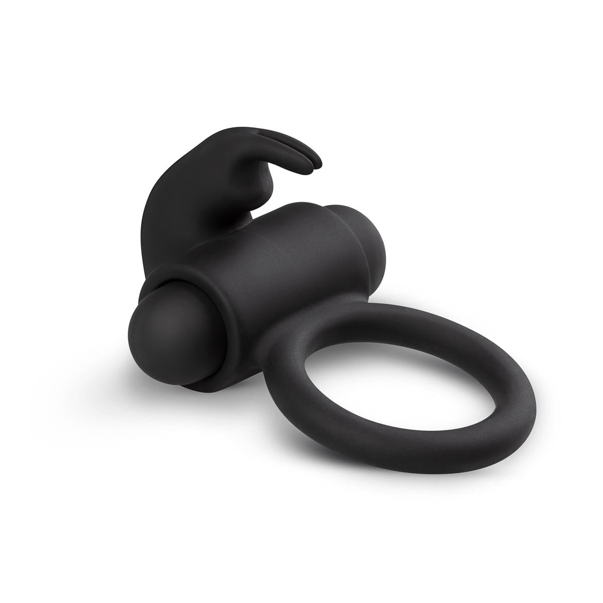 Inel vibrant pentru penis Bunny EasyToys, negru