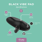Vibrator Vibe Pad EasyToys negru cu telecomandă USB