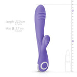 Vibrator Fane EasyToys Iepuraș Violet USB 22 cm