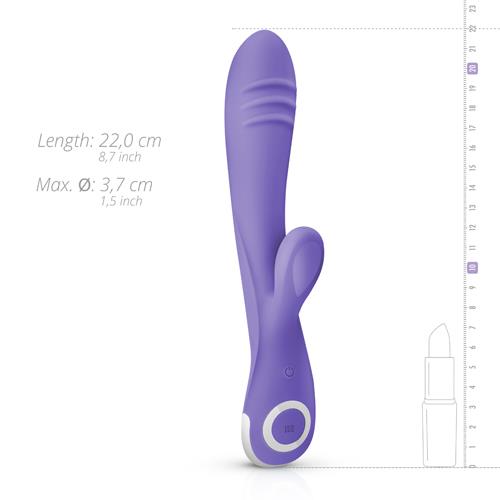Vibrator Fane EasyToys Iepuraș Violet USB 22 cm
