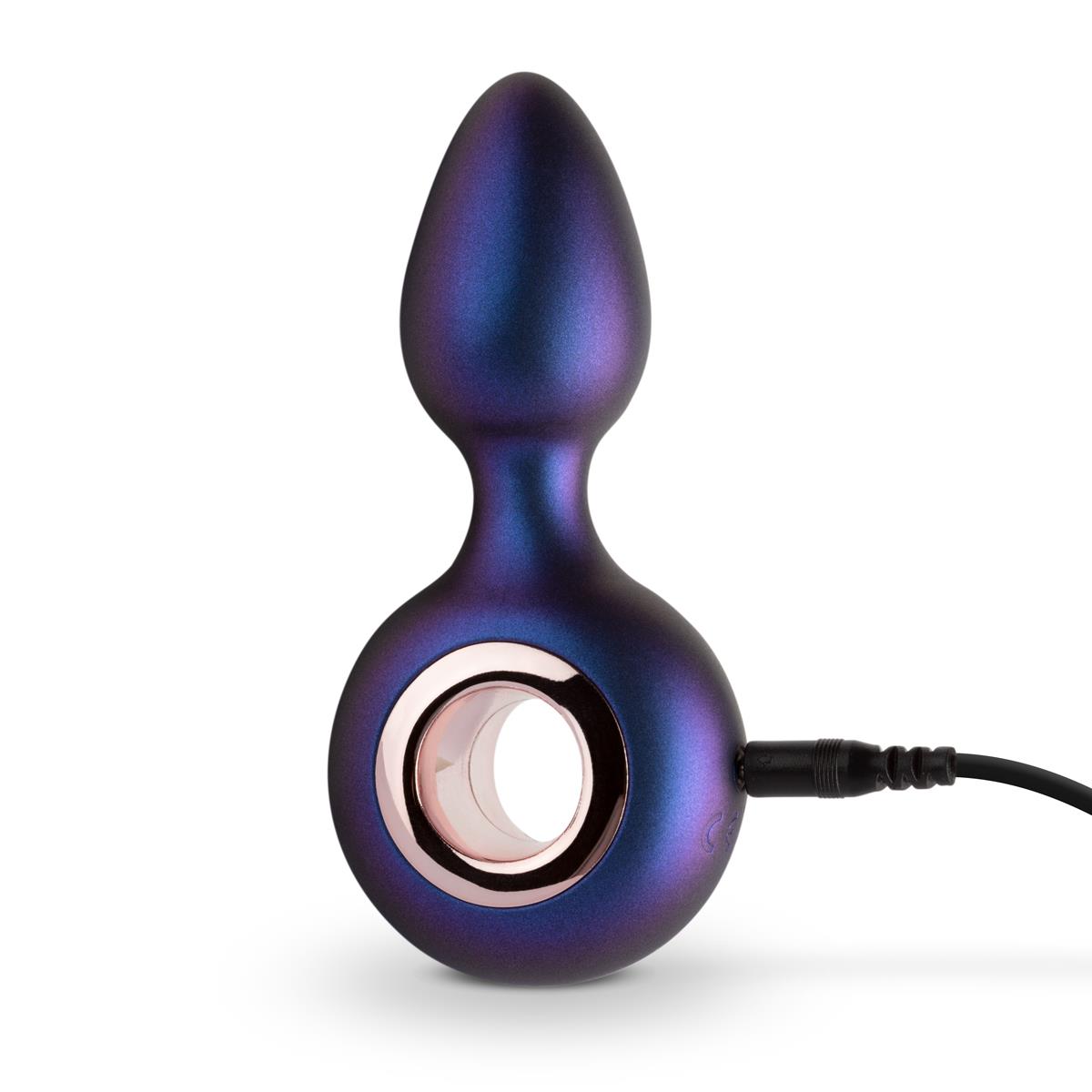 Plug anal vibrant USB Hueman Deep Space Purple