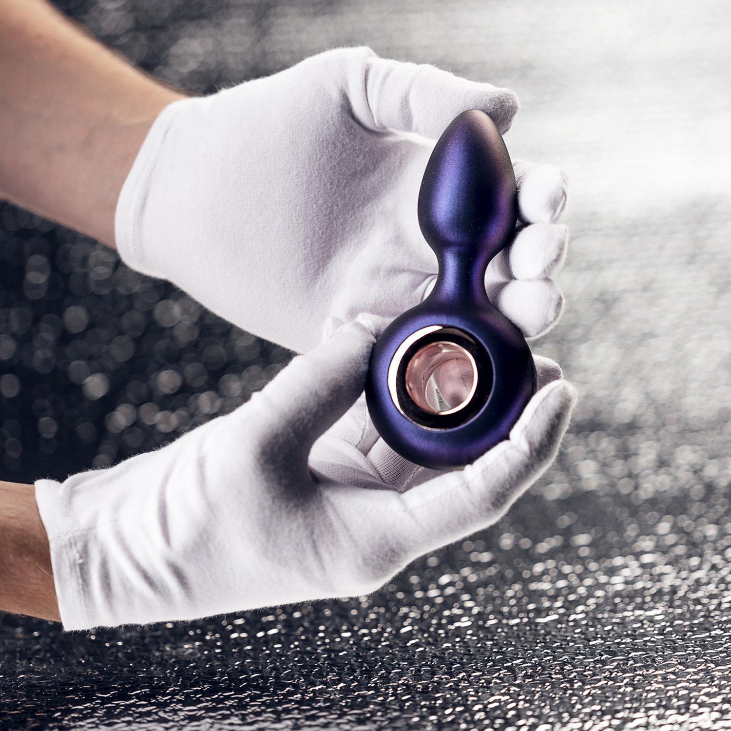 Plug anal vibrant USB Hueman Deep Space Purple