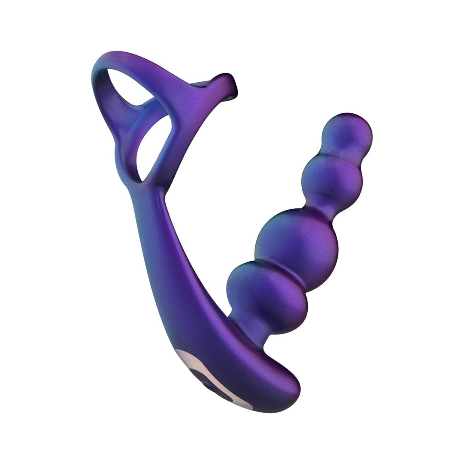 Plug anal vibrant Hueman Stellar Force cu inel pilot 10 cm