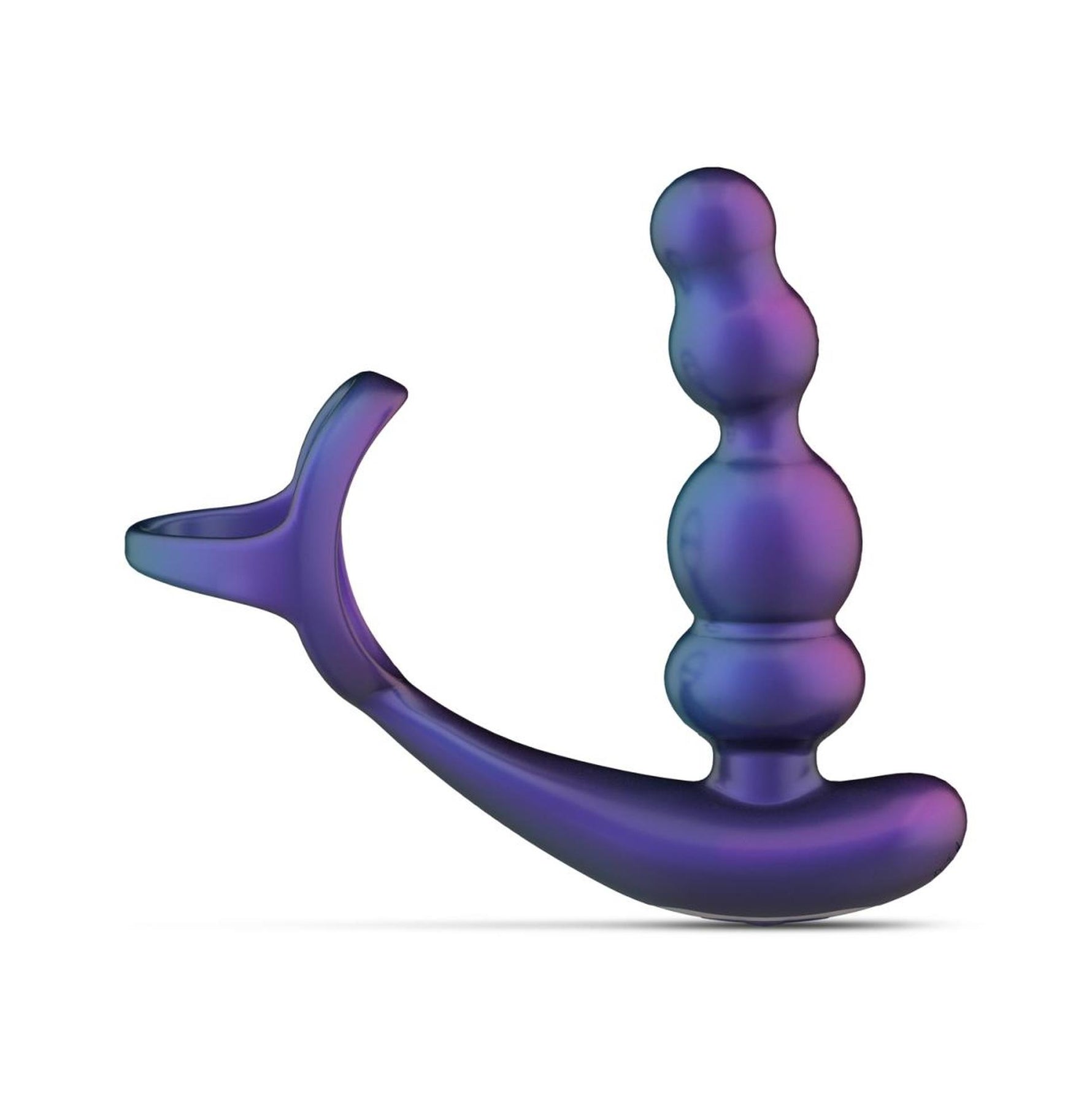 Plug anal vibrant Hueman Stellar Force cu inel pilot 10 cm
