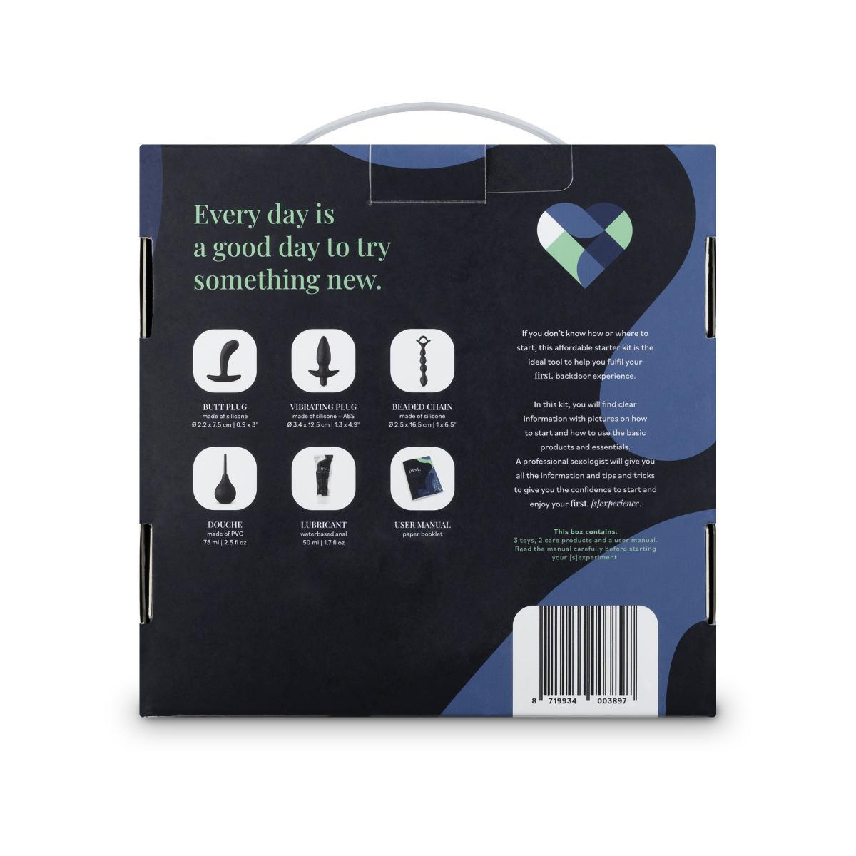 Kit de început anal Backdoor S EasyToys din silicon negru