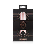 Vibrator mini Bullet Rosy Gold, USB, roz, 7,5 cm