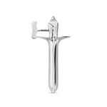 Speculum vaginal Collins Sinner Gear, oțel inoxidabil, argintiu, 16 cm