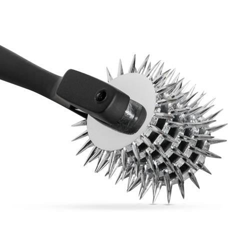 Roată Sinner Gear Wartenberg cu 5 roți din oțel inoxidabil, neagră