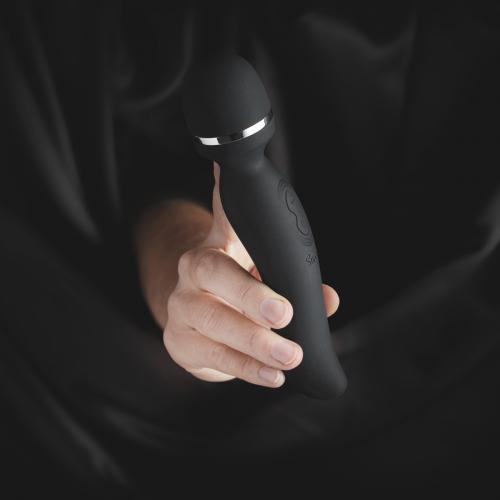 Vibrator USB Sway Vibes Nr. 4 din silicon negru, 20 cm
