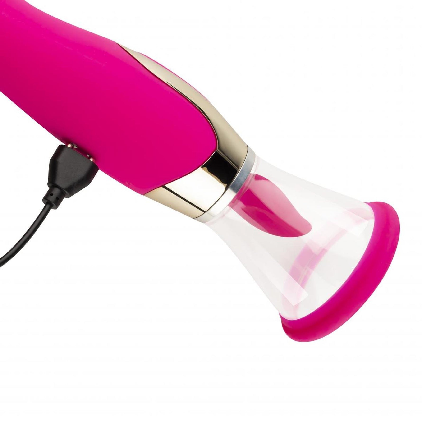 Pompă vibratoare Teazers roz cu USB pentru punct G