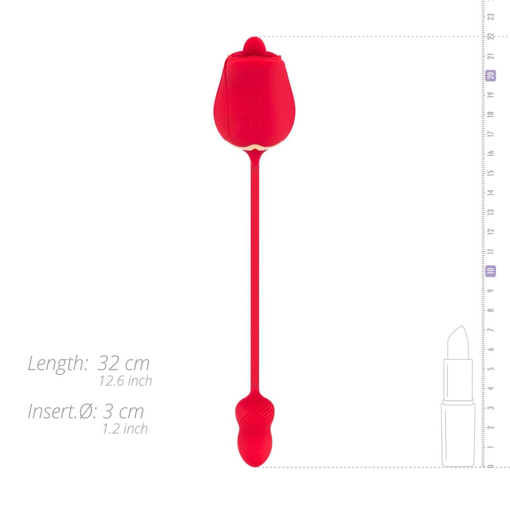 Teazers Rose USB Vibrating Clitorial Stimulator 7 moduri