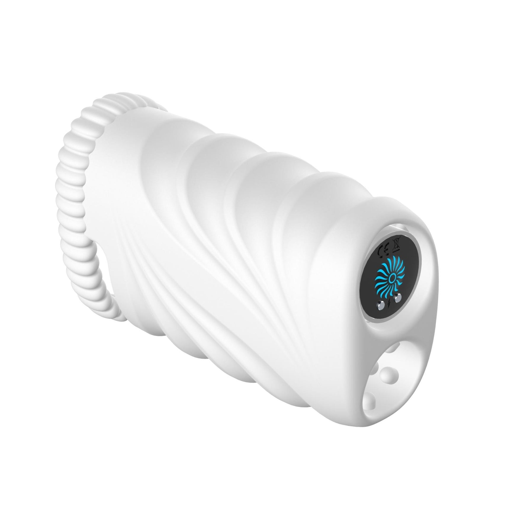 Masturbator vaginal vibrant drăguț seria B, alb, USB, impermeabil