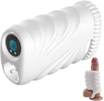 Masturbator vaginal vibrant drăguț seria B, alb, USB, impermeabil