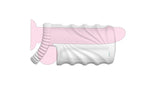 Masturbator vaginal vibrant drăguț seria B, alb, USB, impermeabil