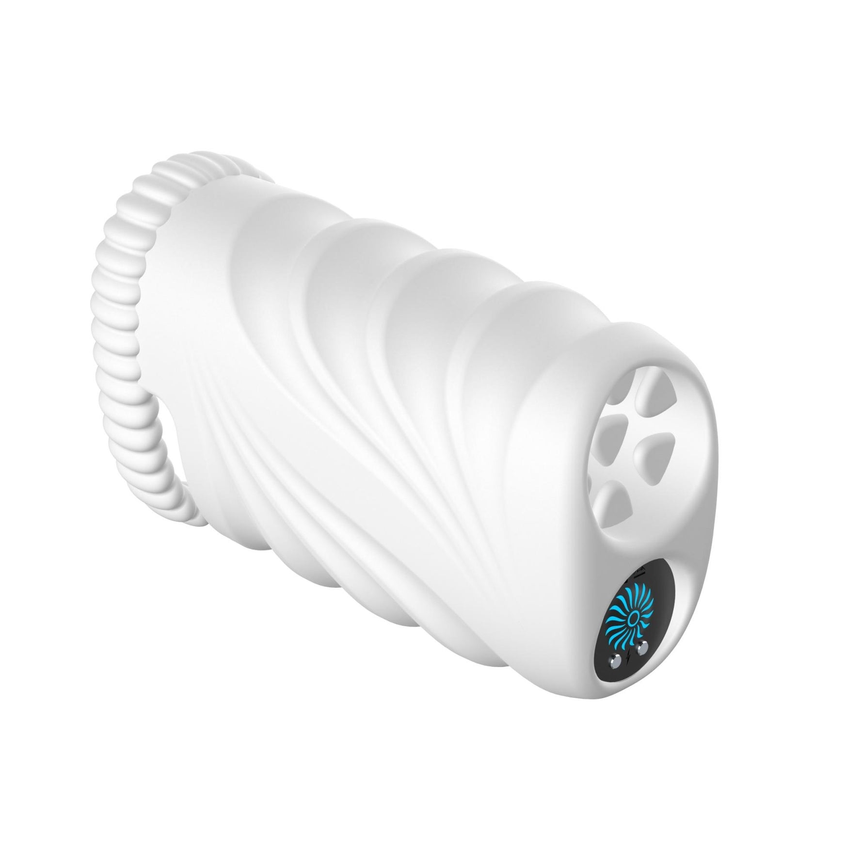 Masturbator vaginal vibrant drăguț seria B, alb, USB, impermeabil