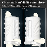 Masturbator vaginal vibrant drăguț seria B, alb, USB, impermeabil