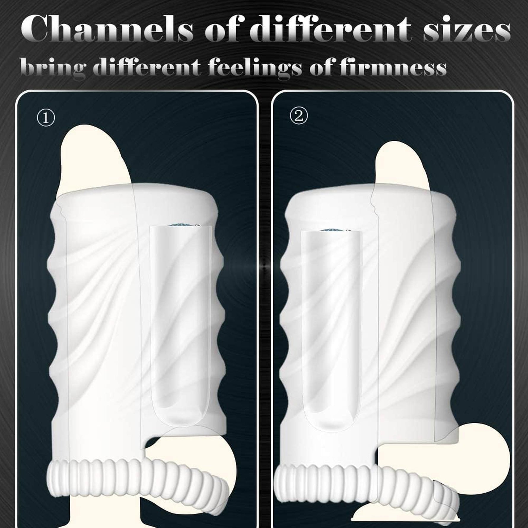 Masturbator vaginal vibrant drăguț seria B, alb, USB, impermeabil