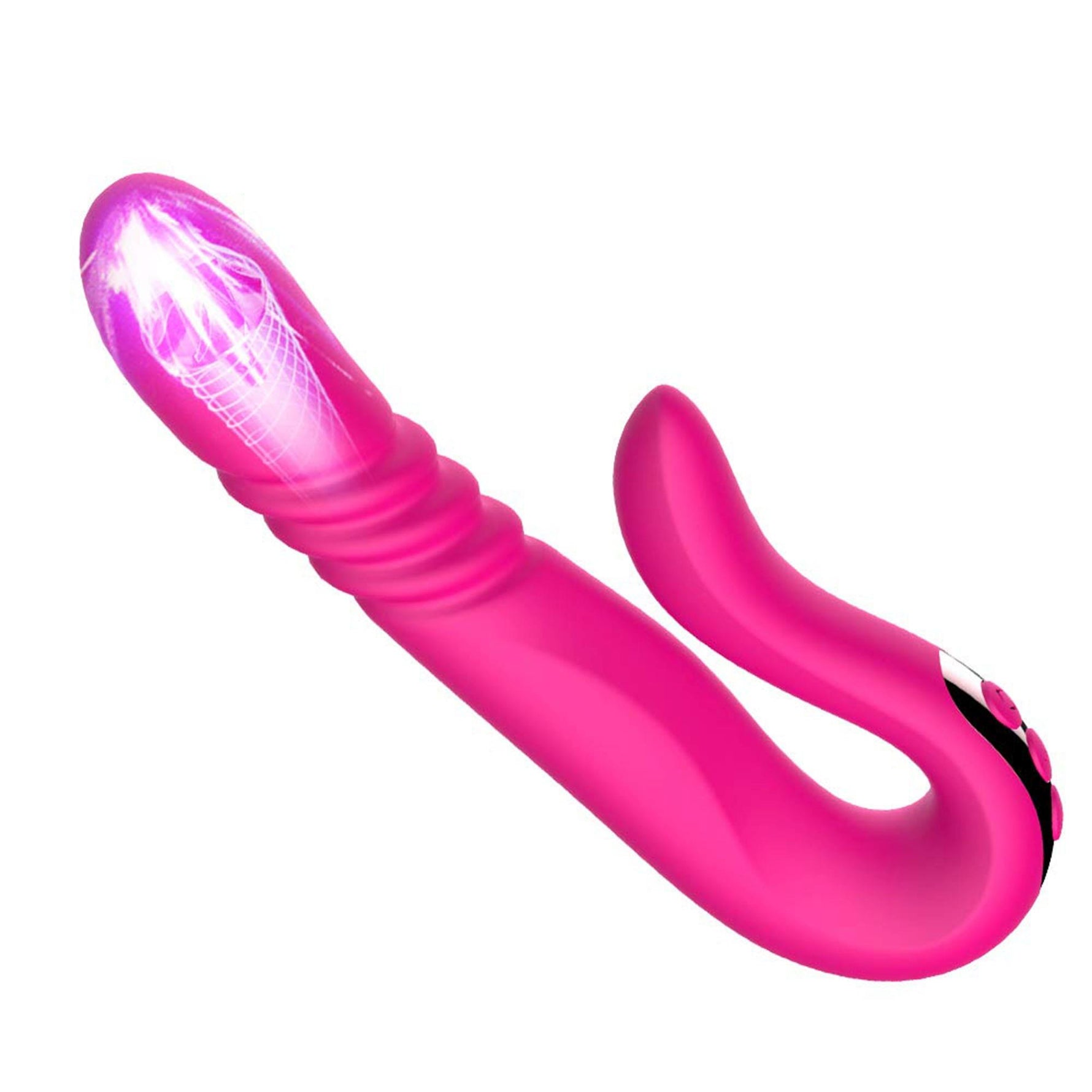 Vibrator USB Thrust pentru punctul G, seria B, roșu și drăguț