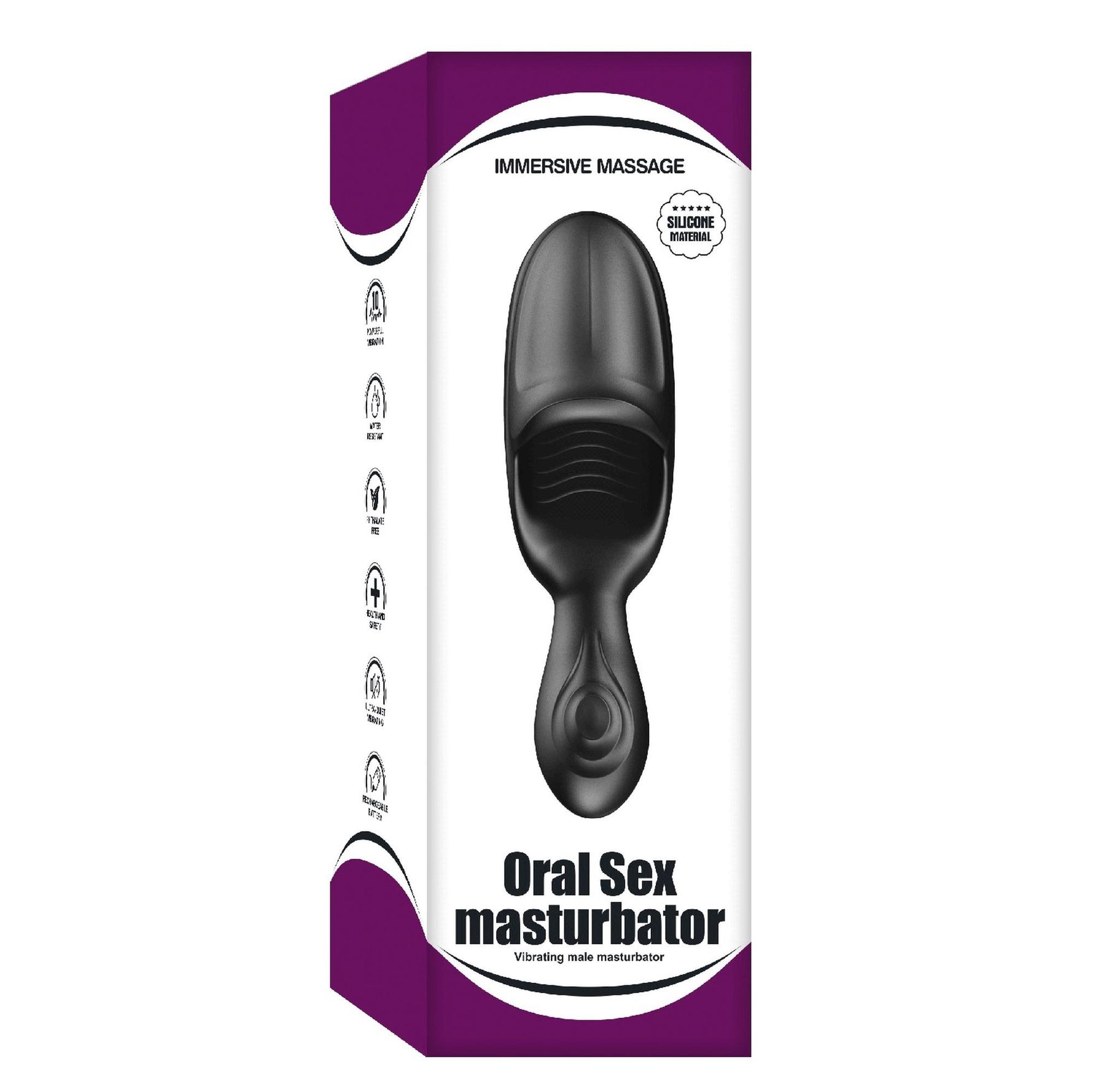 Masturbator vibrant reglabil drăguț din seria B, impermeabil