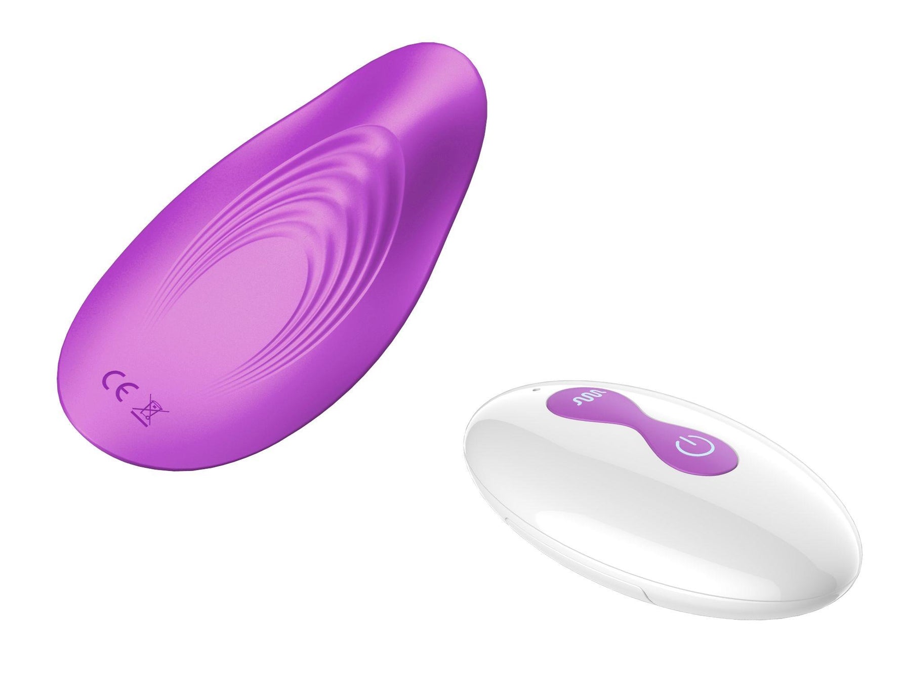 Vibrator mini din silicon USB violet drăguț seria B